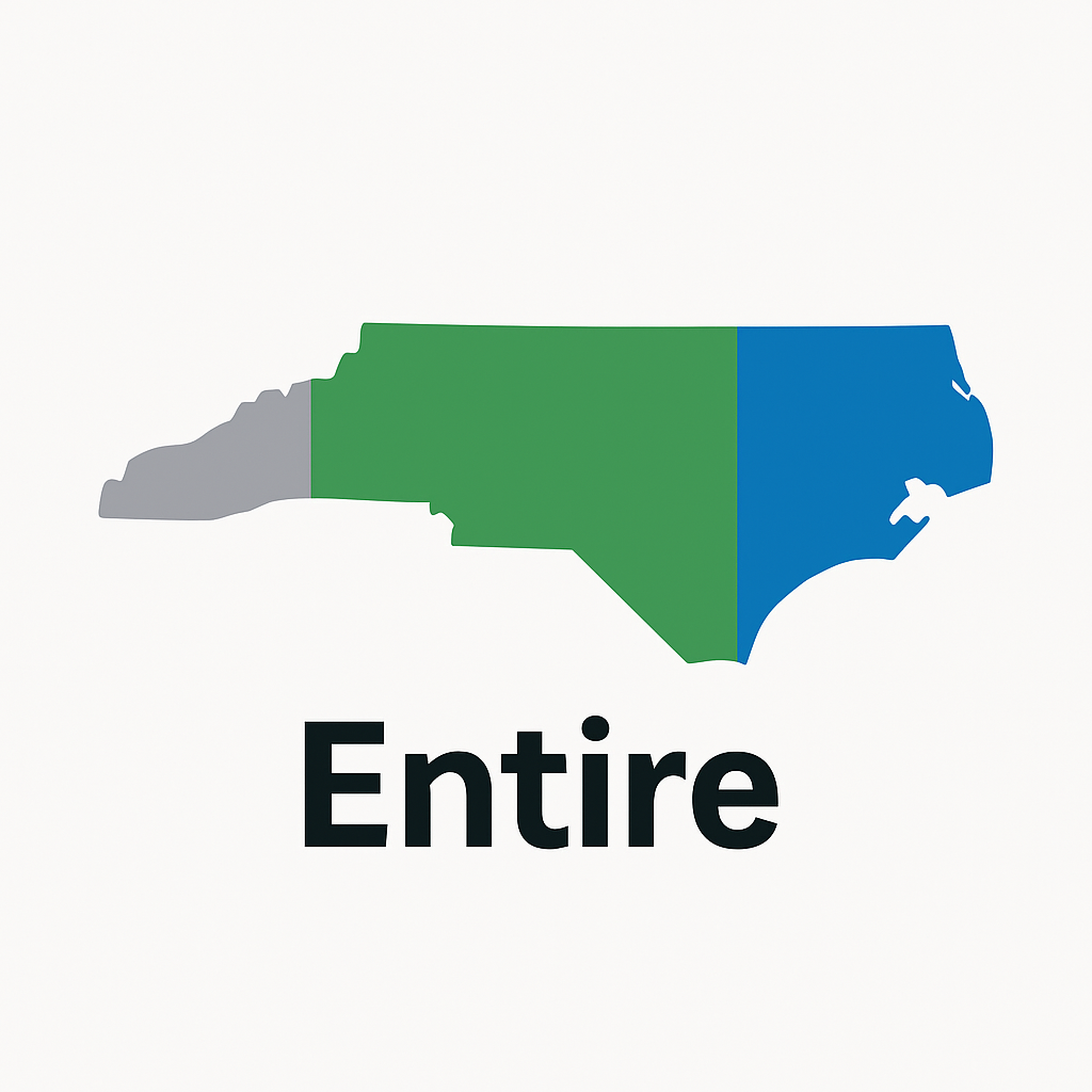 North Carolina Traverse - Overland Route