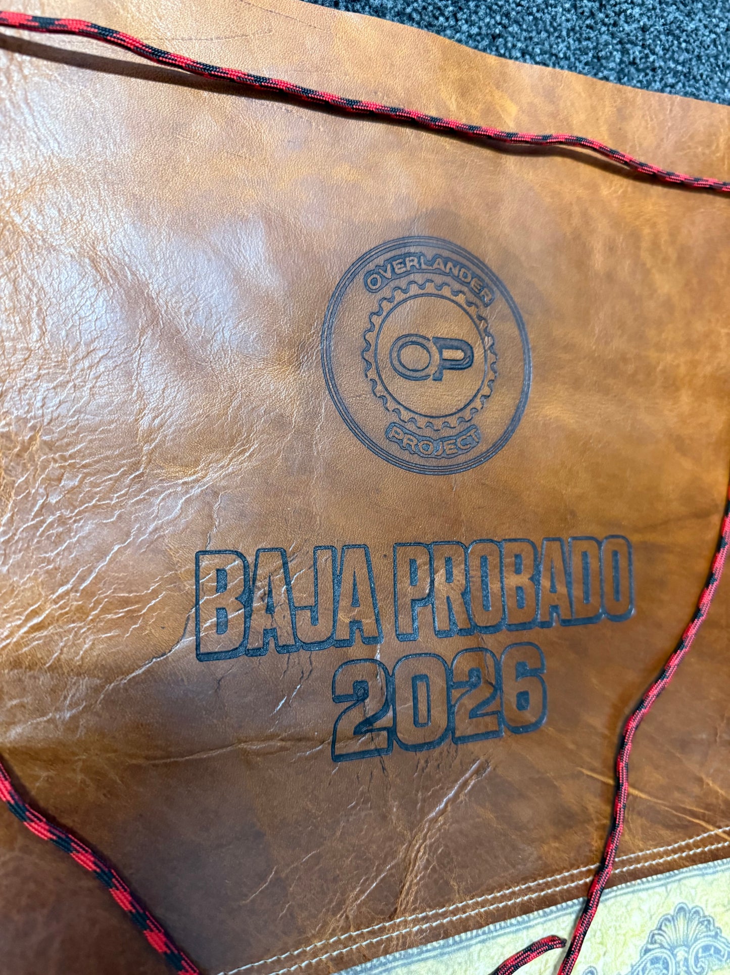 Baja Probado 2026 — Handcrafted Leather Expedition Map