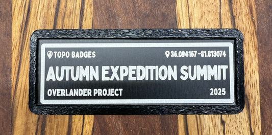 Topo Badge - Autumn Expedition Summit 2025