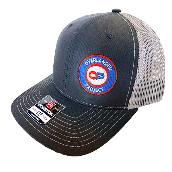 Overlander Project Baseball Cap - Richardson black/grey Embroidered